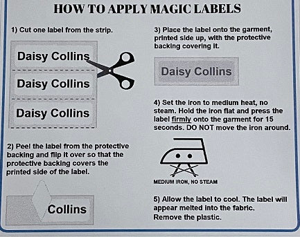 Iron-on Labels - Copy Magic Express